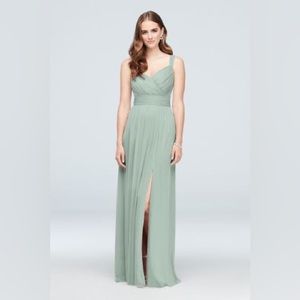 Bridesmaid dress.  Sage green
